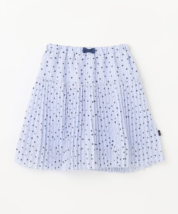 組曲 KIDS 【110-140cm】Tiny Flower スカート ミストブルー系5