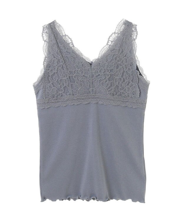 earth music&ecology ２ＷＡＹレースタンクトップ Grayish Blue