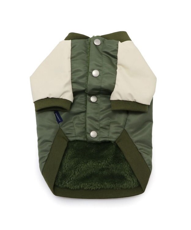 PET PARADISE J.PRESS ミリタリー スタジャン 小型犬 カーキ