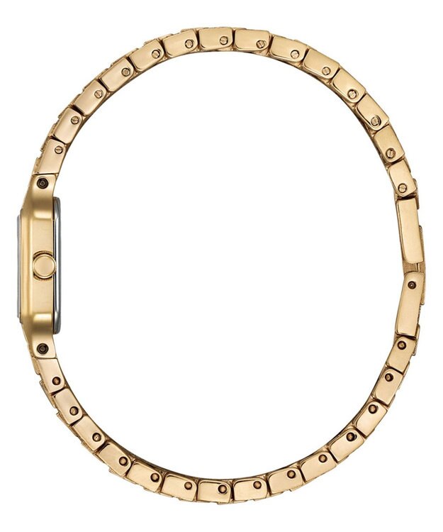 CITIZEN 【アンティークな雰囲気】小ぶりなスクエアケース 電池交換不要 ピンクゴールド ピンクゴールド