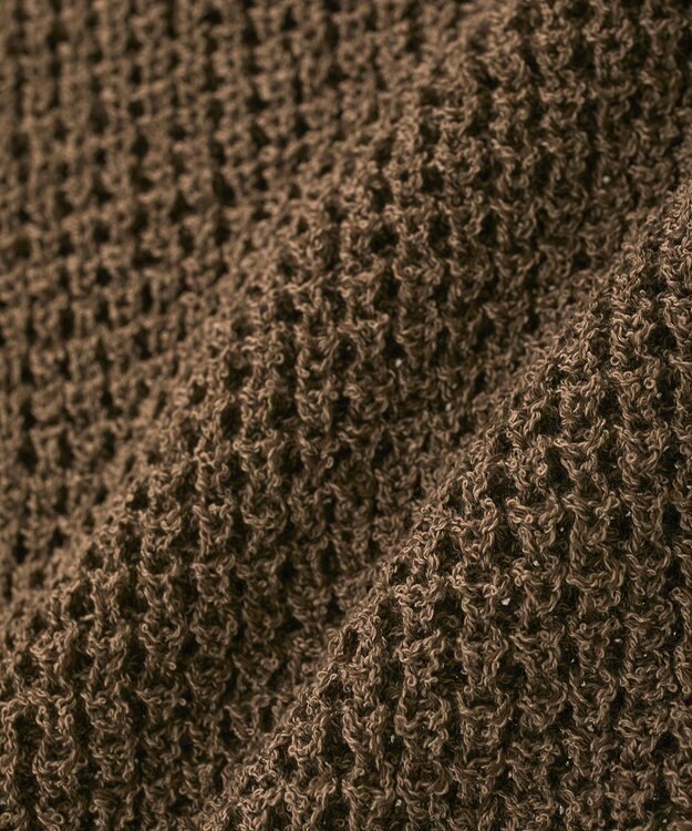 CRAFT STANDARD BOUTIQUE ワッフル編みニットベスト Brown