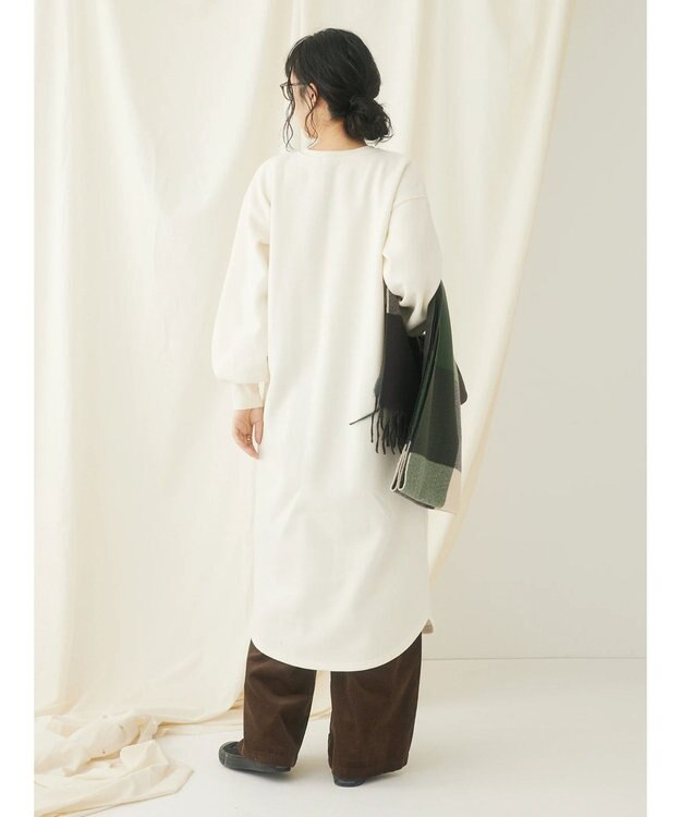 CRAFT STANDARD BOUTIQUE 裏起毛ヘンリーワンピース Ivory