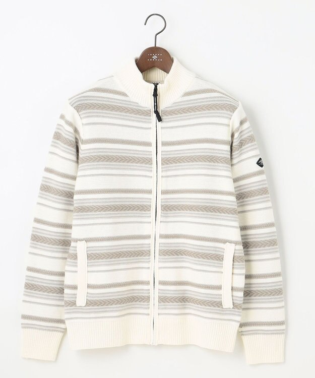 JOSEPH ABBOUD MOUNTAIN 【UNISEX】ジャガード柄 ZIPニット アウター アイボリー系7