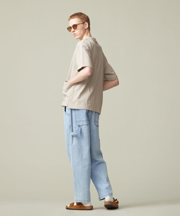 J.PRESS YORK STREET 【UNISEX】デニムペインターパンツ スカイブルー系