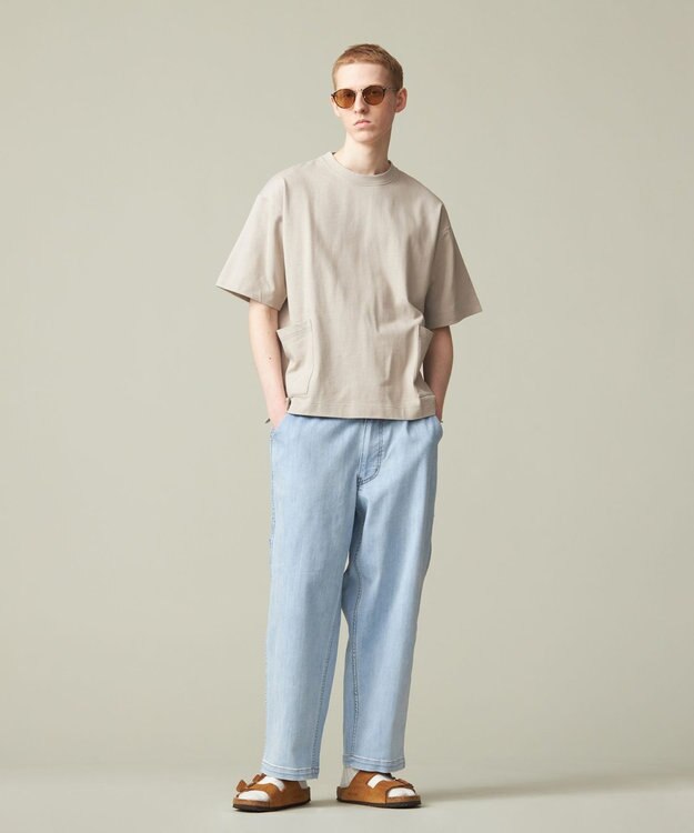 J.PRESS YORK STREET 【UNISEX】デニムペインターパンツ スカイブルー系