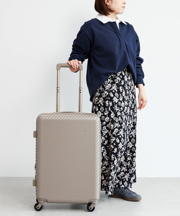 ACE BAGS & LUGGAGE 【雑誌掲載】 HaNT×Jewelna Rose コラボ スーツケース Mサイズ 06822 ハント ジュエルナローズ グレージュ