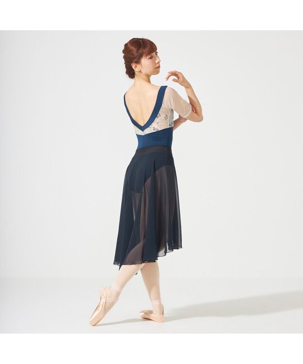 Chacott リハーサルスカート ネイビー