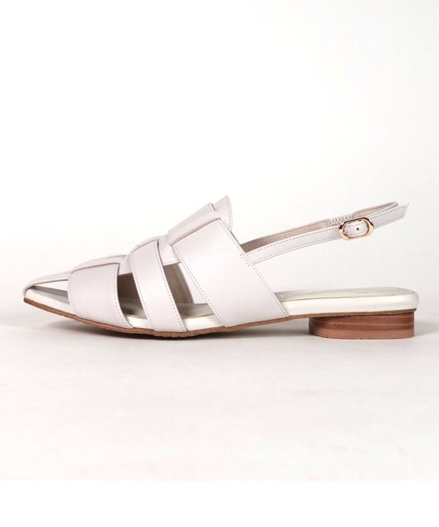 Dominic3 レザー グルカサンダル ホワイト