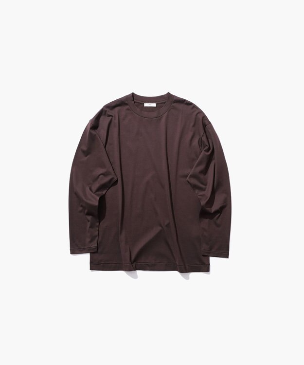 ATON SUVIN60/2 | オーバーサイズ L/S Tシャツ - UNISEX BURGUNDY
