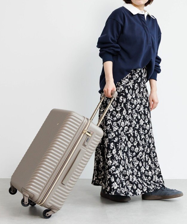 ACE BAGS & LUGGAGE 【雑誌掲載】 HaNT×Jewelna Rose コラボ スーツケース Mサイズ 06822 ハント ジュエルナローズ グレージュ