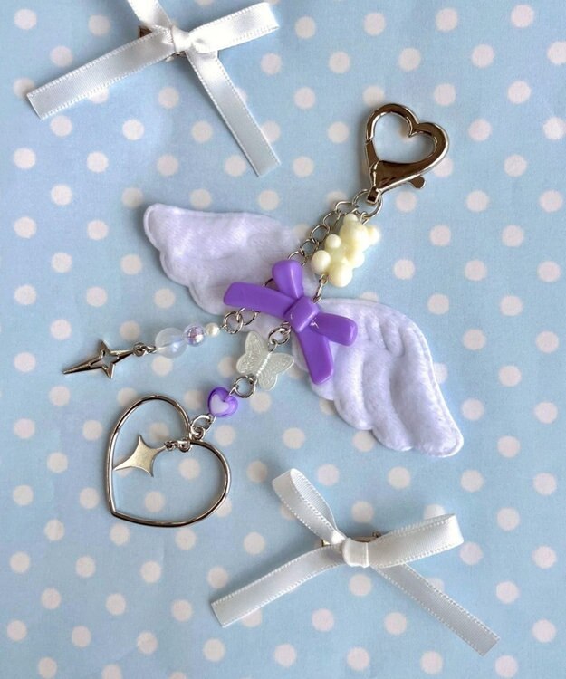 WEGO エンジェルビーズキーホルダー 柄15