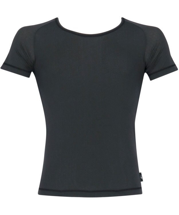 CW-X 【MEN】 CW-X 機能性トップス 汗対策インナー 半袖 3分袖 Ｕネック べたつき防止加工 通気性(本体) メンズ CHO045 /ワコール ブラック