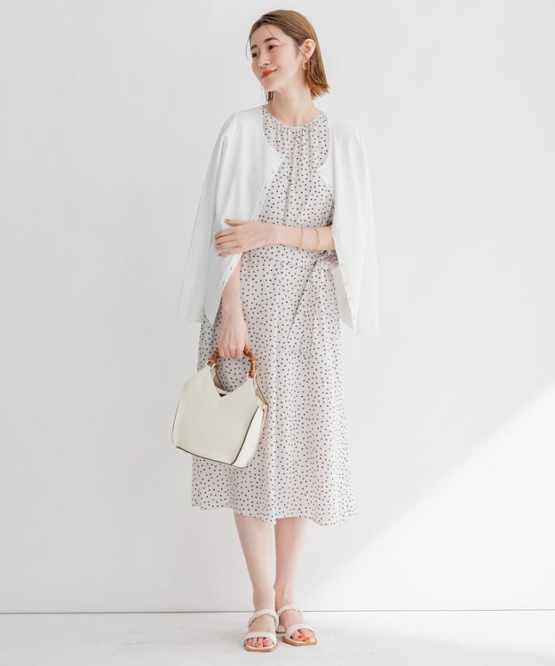 23区 【CLASSY.6月号掲載】LORISTELLA バンブーハンドル ショルダーバッグ ホワイト系