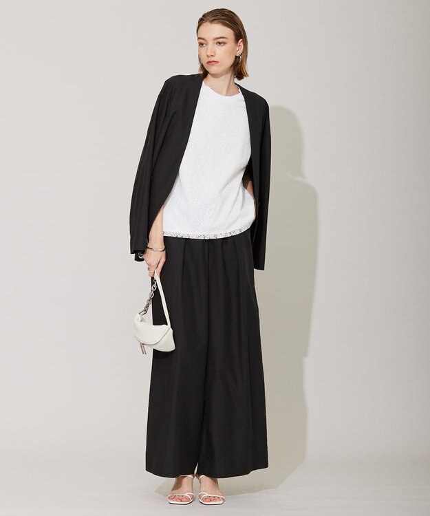 ICB 【洗える】 UnleashLite ノーカラージャケット ブラック系