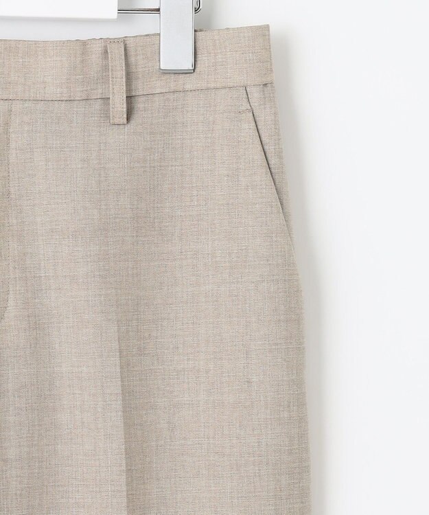 自由区 【セットアップ可】ライトウールトロピカル ストレートパンツ ベージュ系