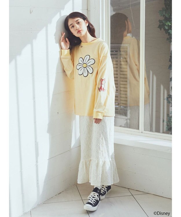 earth music&ecology Ｄｉｓｎｅｙ／袖ダイナロンＴ Yellow