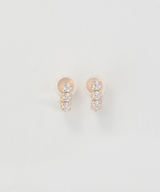 Phoebe 【K10】ストーンバーイヤリング　ゴールド ゴールド