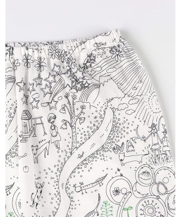 tsumori chisato SLEEP ツモリチサト パジャマ 綿100%(本体) 天竺素材 7分袖 長袖 8分丈 レディース UDT216 /ワコール アイボリー