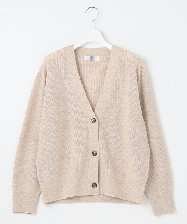 J.PRESS LADIES 【洗える】BUNNY Vネック カーディガン ベージュ系