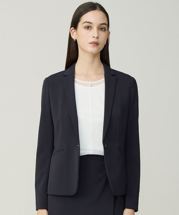 ICB L イージージョーゼット シアーレイヤードカットソー オフホワイト