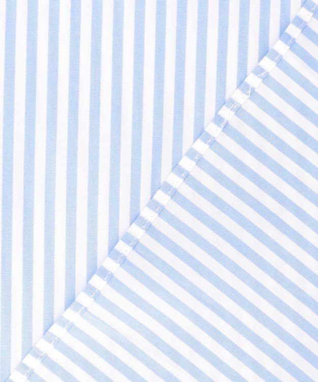 J.PRESS MEN 【AaronChang】【UNISEX】コットンタイプライター ストライプ シャツ / B.D. / Baggy-Fit サックスブルー系1