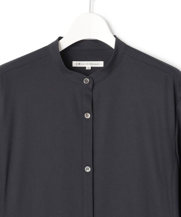 23区 S 【洗える】ライトクロス ワンピース ネイビー系