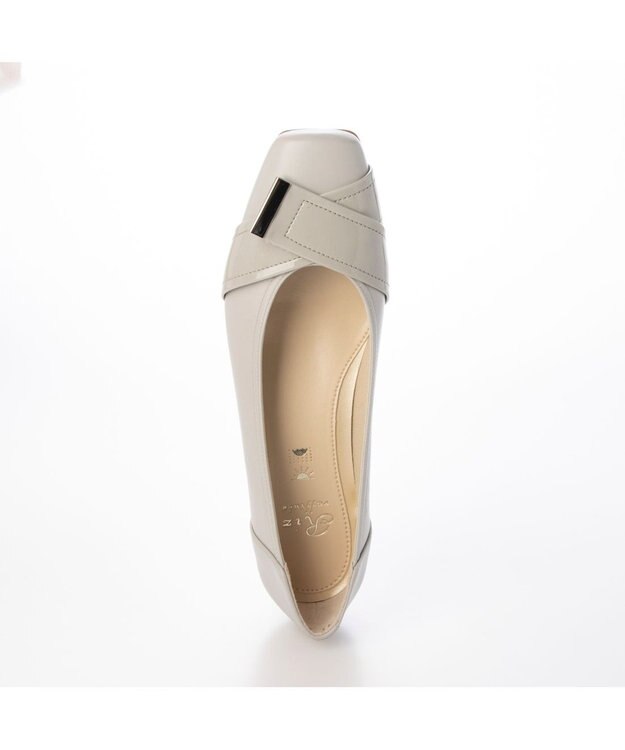 Riz raffinee <Riz raffinee>【レイン対応】ベルト巻きスクエアトゥパンプス グレー