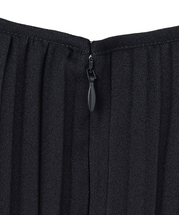 23区 L 【洗える】クリスタルアムンゼン プリーツワンピース ネイビー系