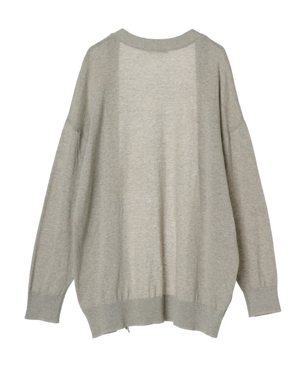 CRAFT STANDARD BOUTIQUE 強撚綿ニットカーディガン Gray