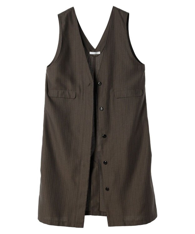 Green Parks ジレにもなる２ｗａｙＶネックジャンスカ Check