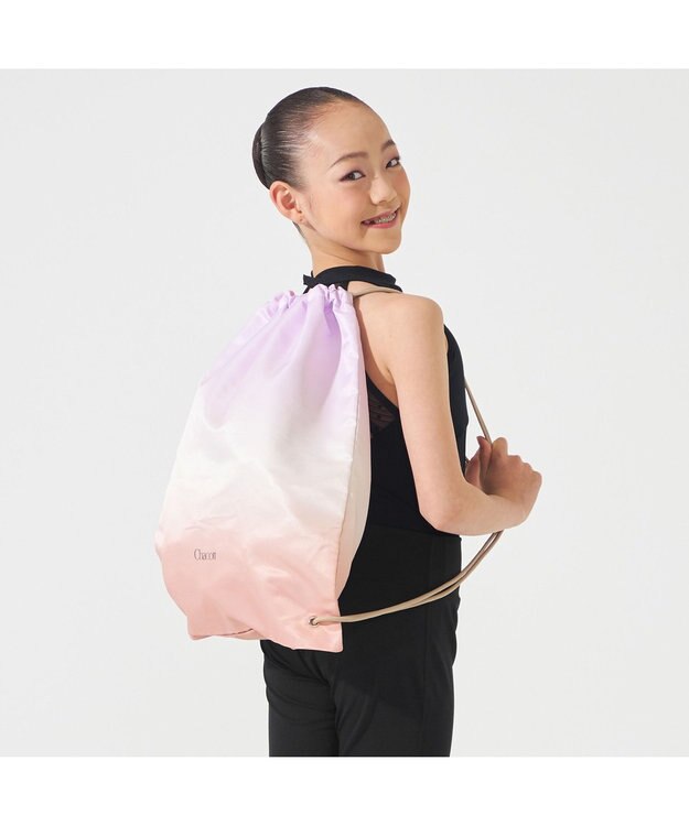 Chacott グラデーション巾着SAC ロイヤルピンク