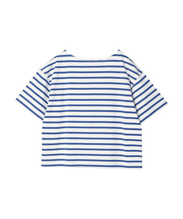 earth music&ecology ショートスリーブボーダーＴＥＥ Blue