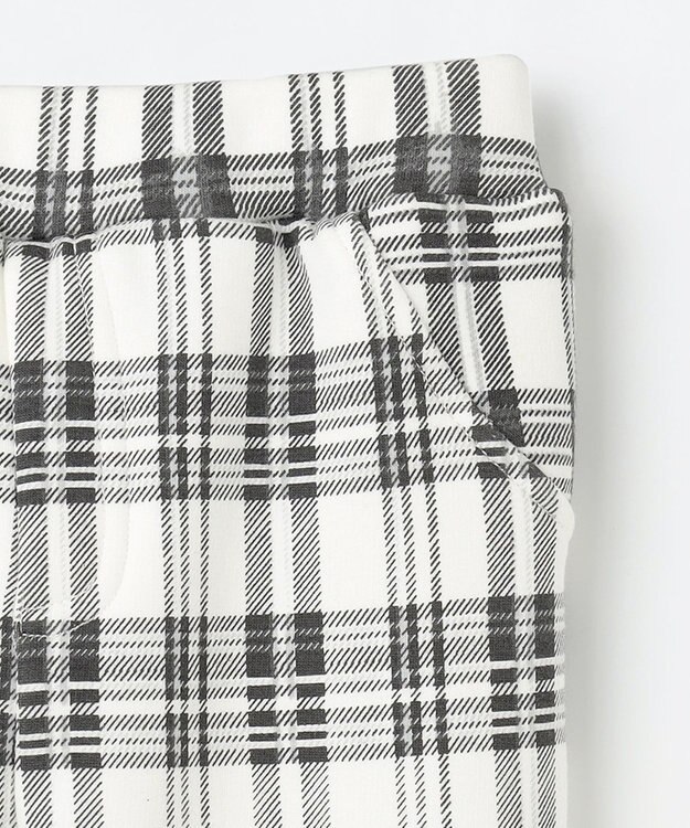 組曲 KIDS 【80-100㎝】シャギーチェック パンツ グレー系5