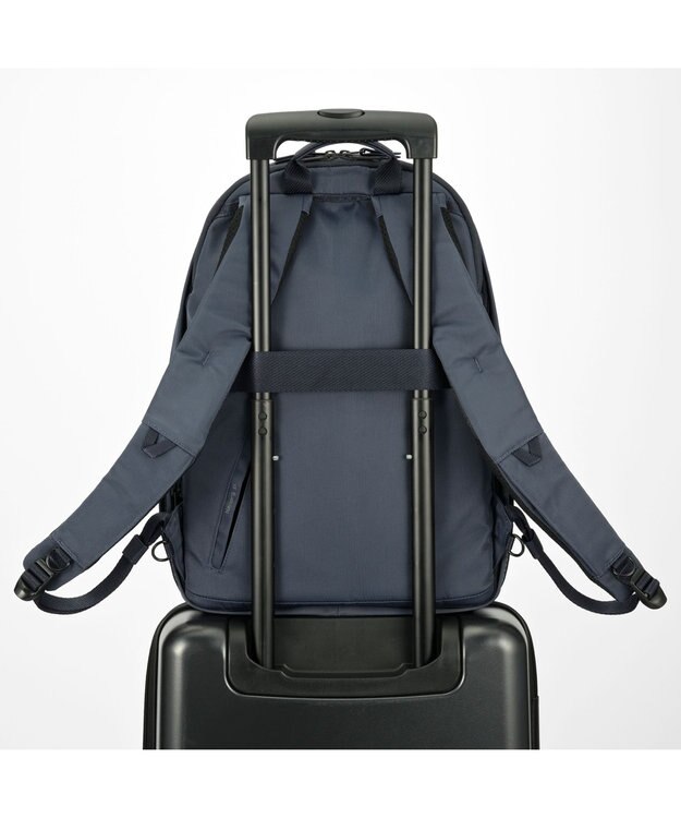 ACE BAGS & LUGGAGE W&.Day/Night ポッケスアプト ラウンドリュック A4サイズ 14.0インチPC収納 20221 ダブルアンドデイナイト ブルーグレー