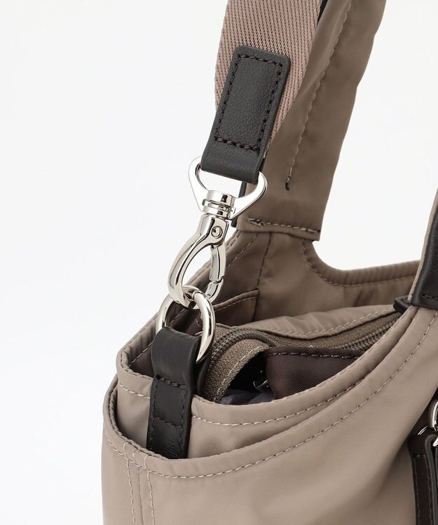 Y'SACCS ふんわりラウンド2WAYトート Sサイズ グレージュ