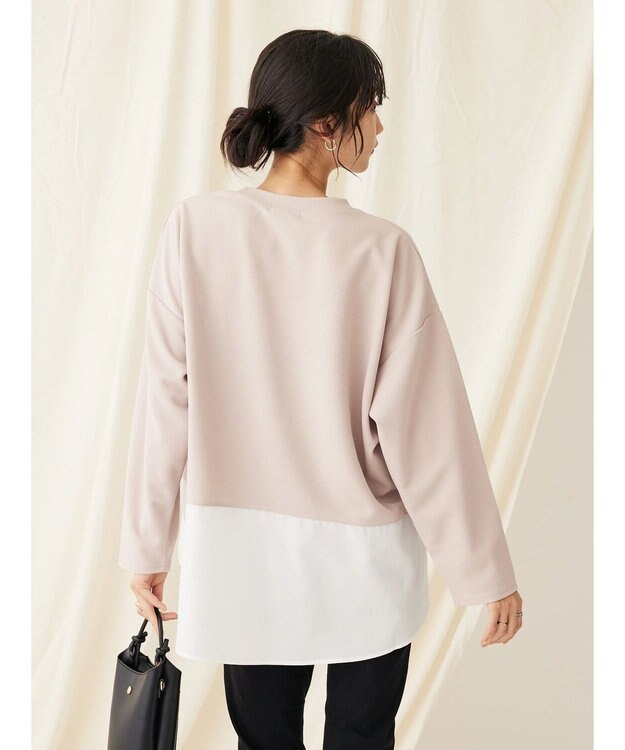 CRAFT STANDARD BOUTIQUE 布帛切替デザインプルオーバー Beige