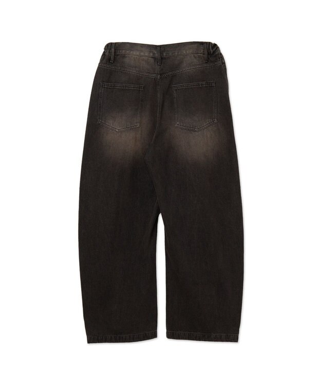 WEGO イージーバレルレッグデニムパンツ2 デニムブラックソノタ