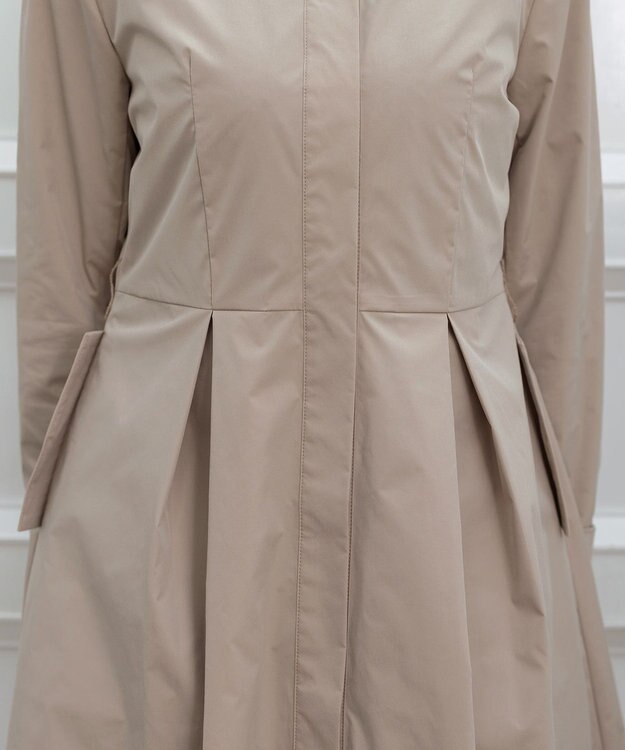 Tiaclasse 【洗える】撥水フードフレアコート グレージュ