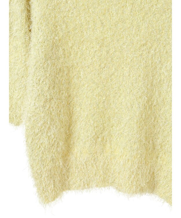 Green Parks ａ．ラメシャギーニットプルオーバー Yellow