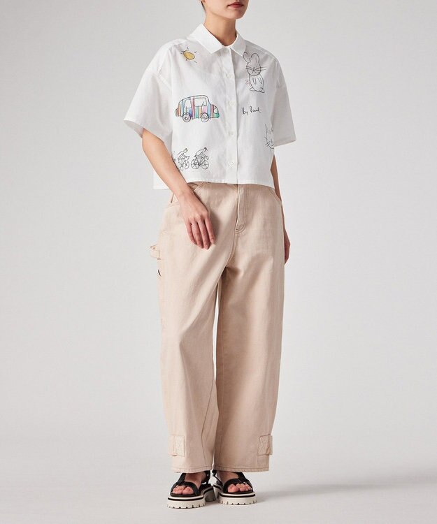 Paul Smith Drawn by Paul ドゥードゥル 半袖シャツ ホワイト