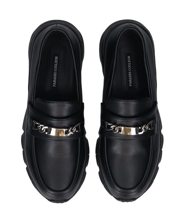 Bridget Birkin 【PARADIS COULEUR】メタルチェーンローファースニーカー ブラック