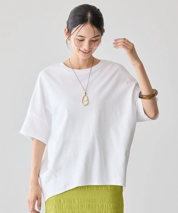 AMERICAN HOLIC 【WEB限定】【UVカット＋接触冷感】 コクーンカットプルオーバー Off White