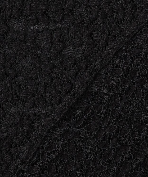 組曲 S 【先行予約・WEB限定】フラワーチュールブラウスライク カットソー ブラック系