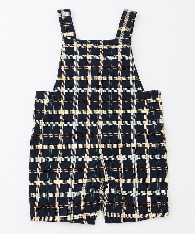 組曲 KIDS 【80-90cm】Check 長袖オーバーオール ネイビー系5