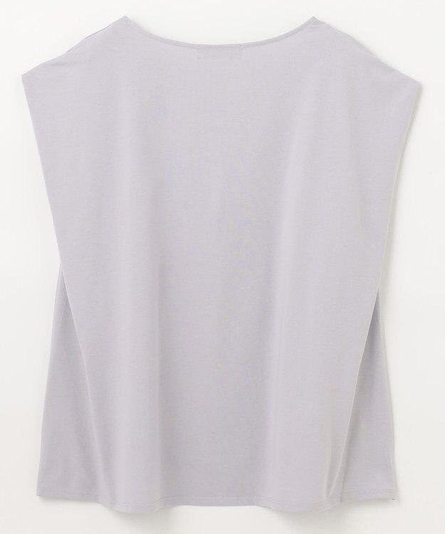 ANY チュールデザインフレンチスリーブTシャツ グレー