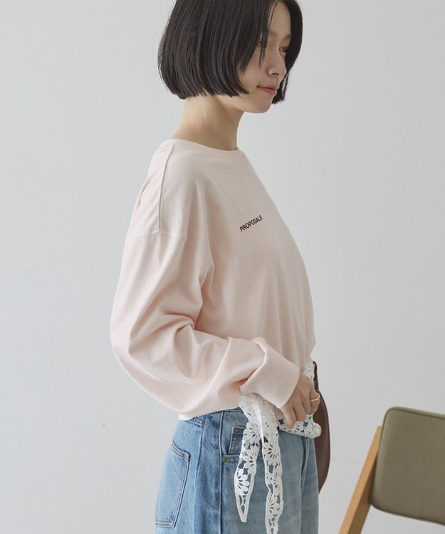 AMERICAN HOLIC BACK PHOTOプリントロンT Light Pink