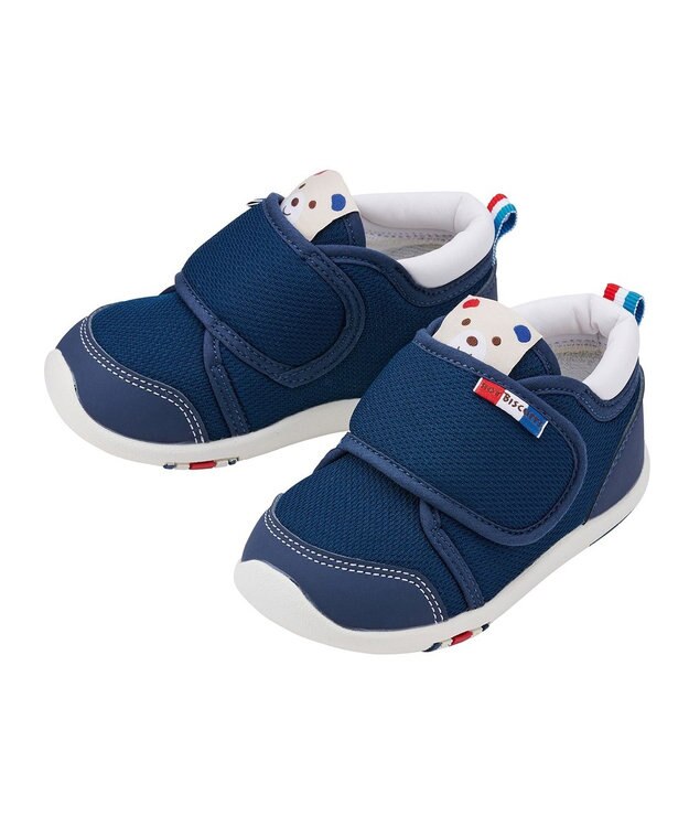 MIKI HOUSE HOT BISCUITS 【14-15cm】 セカンドベビーシューズ 紺