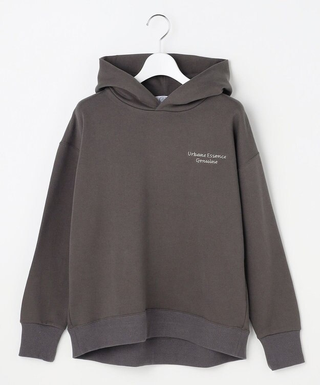 J.PRESS LADIES 【WEB限定】ロゴ裏毛 パーカー 【WEB限定】スレート系