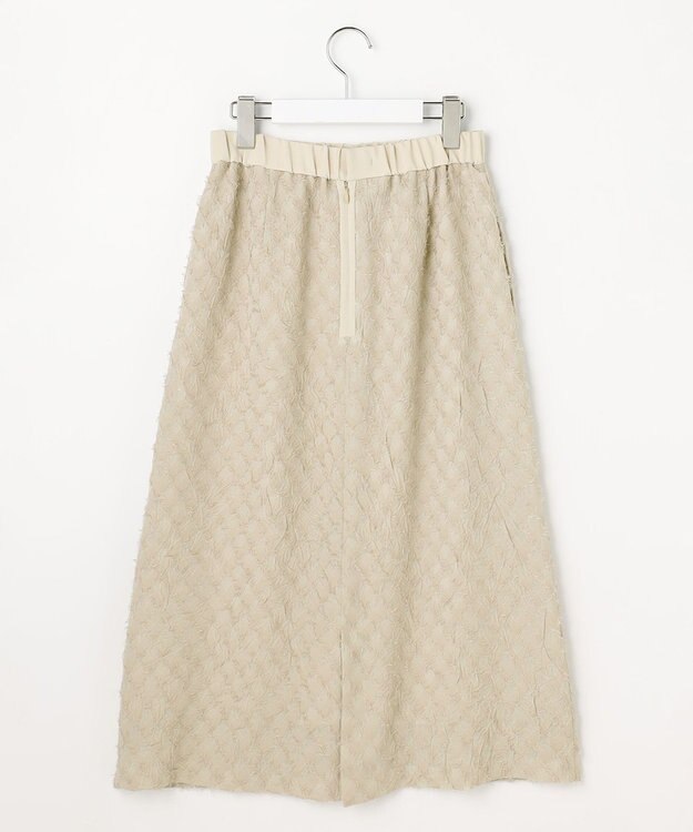自由区 【セットアップ対応】ワッシャーカットジャカード スカート ベージュ