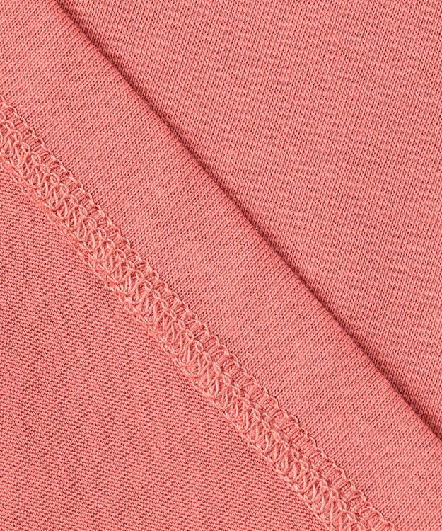 Feroux 【UVケア】バックペプラムチュニック Tシャツ ピンク系